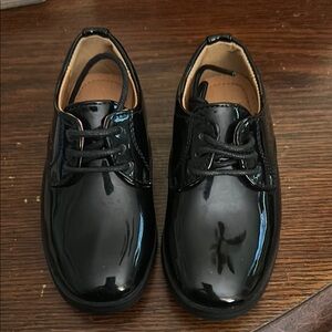 Classic Black Kids Dress Shoes